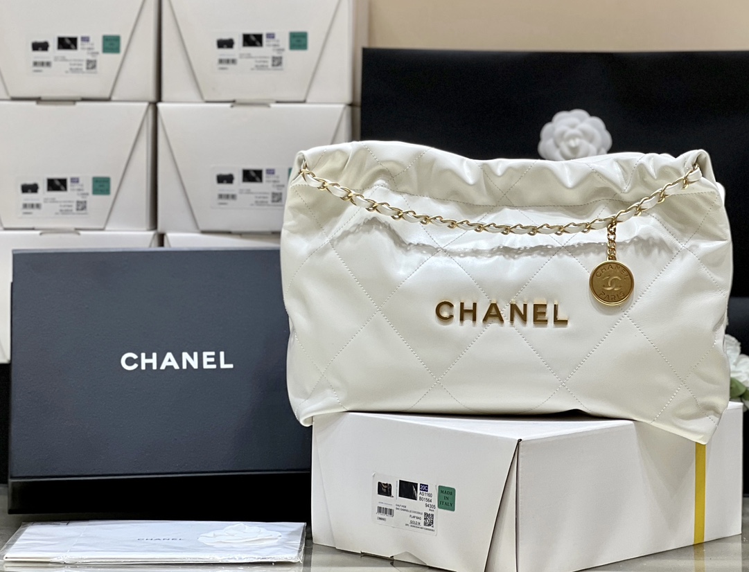 Túi Xách Chanel 22BAG AS4486 Màu Trắng
