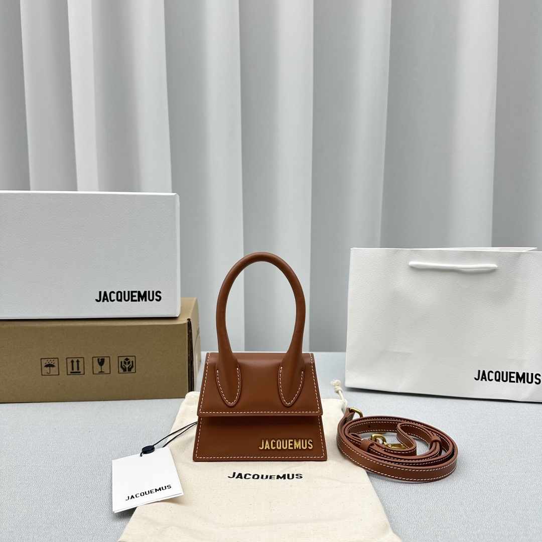 Túi Xách Mini Jacquemus P98846 Màu Nâu