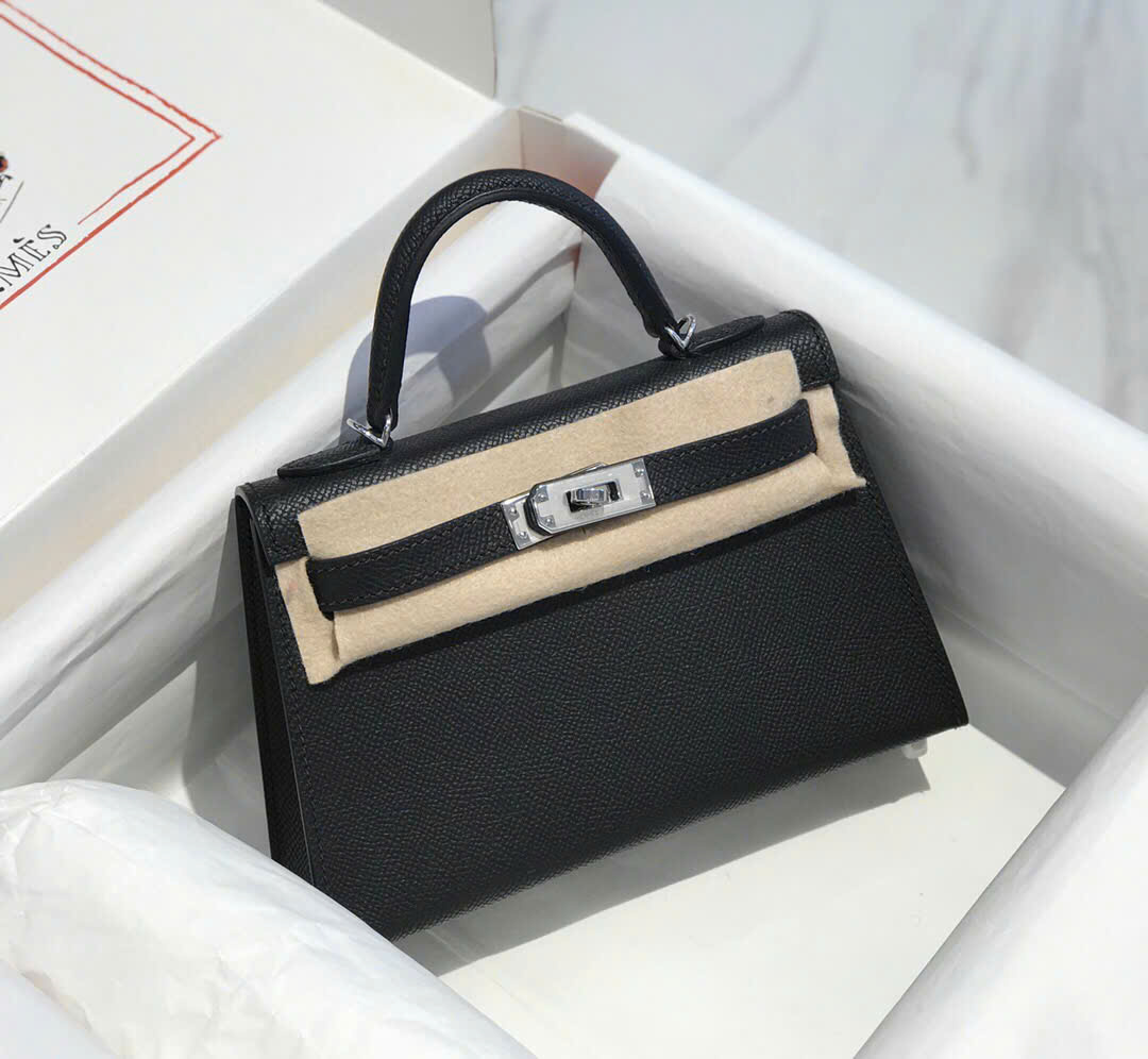 Túi xách Hermes Kelly Mini màu đen 