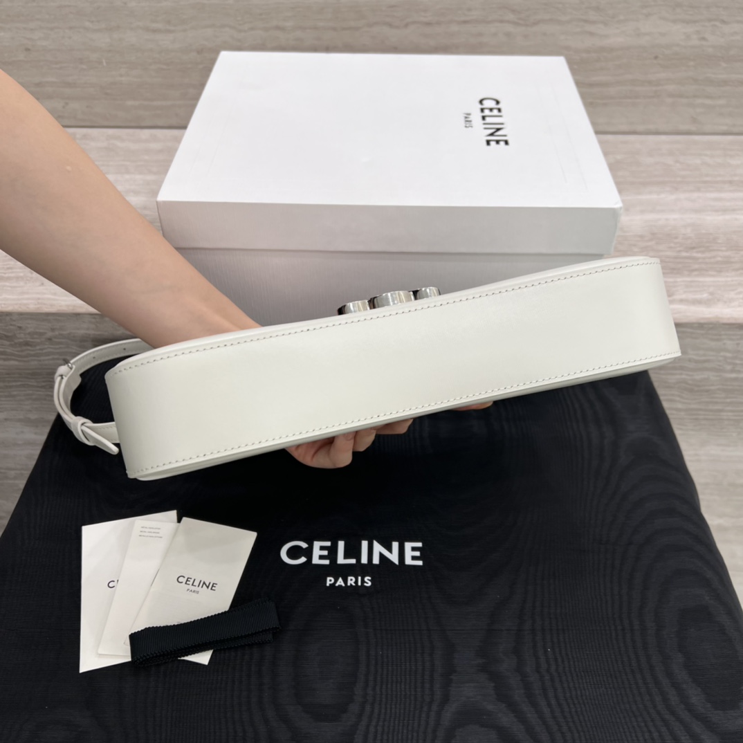 Túi Xách Celine Lola Triomphe 115532 Màu Trắng 