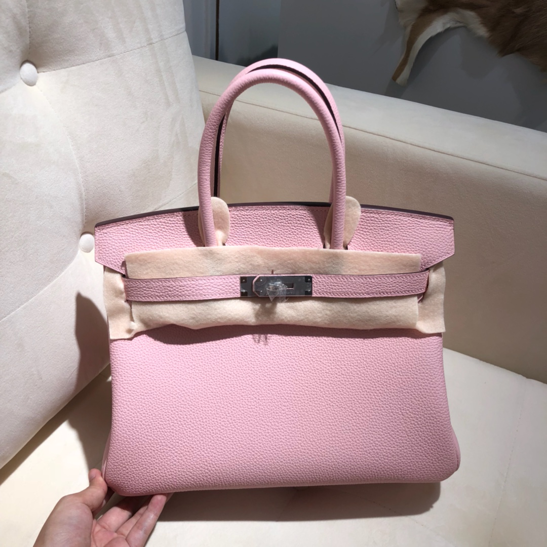 Túi xách hermes birkinmàu hồng 