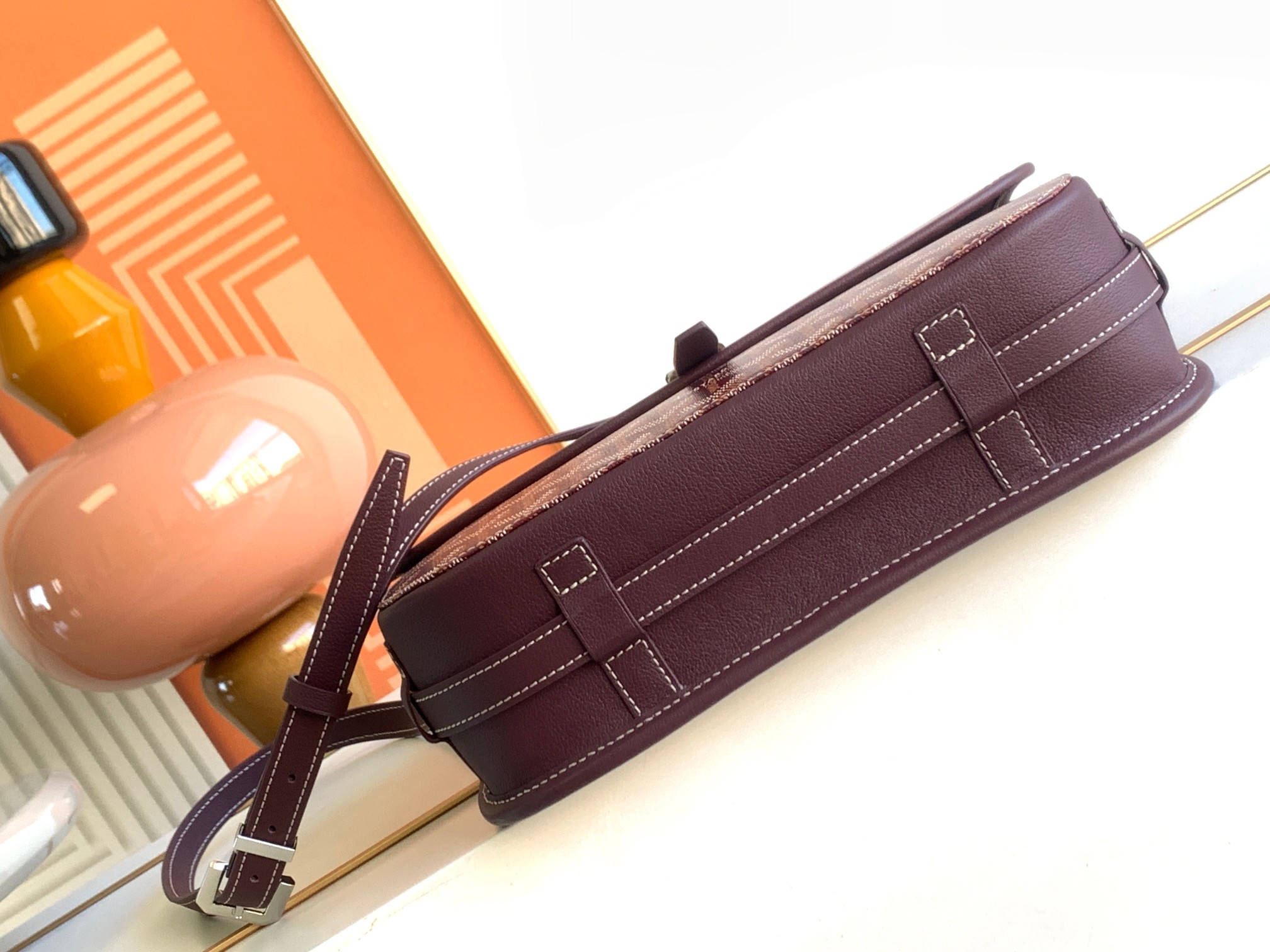 Túi Xách Nam Goyard Belvedere 8023 Màu Đỏ Đô 