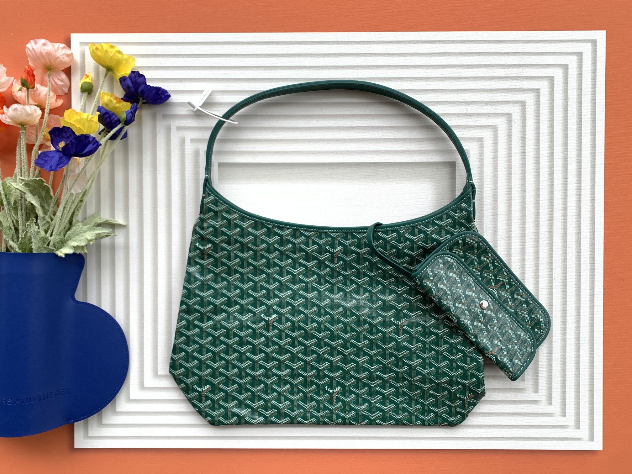 Túi Xách Goyard Boheme HoBo 8120 Màu Xanh Lá