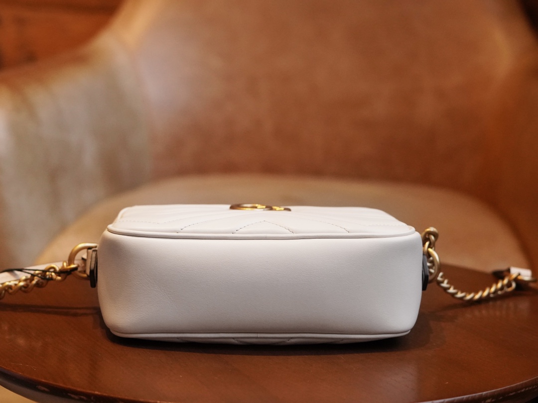 Mini sac GG Marmont 448065 (white)