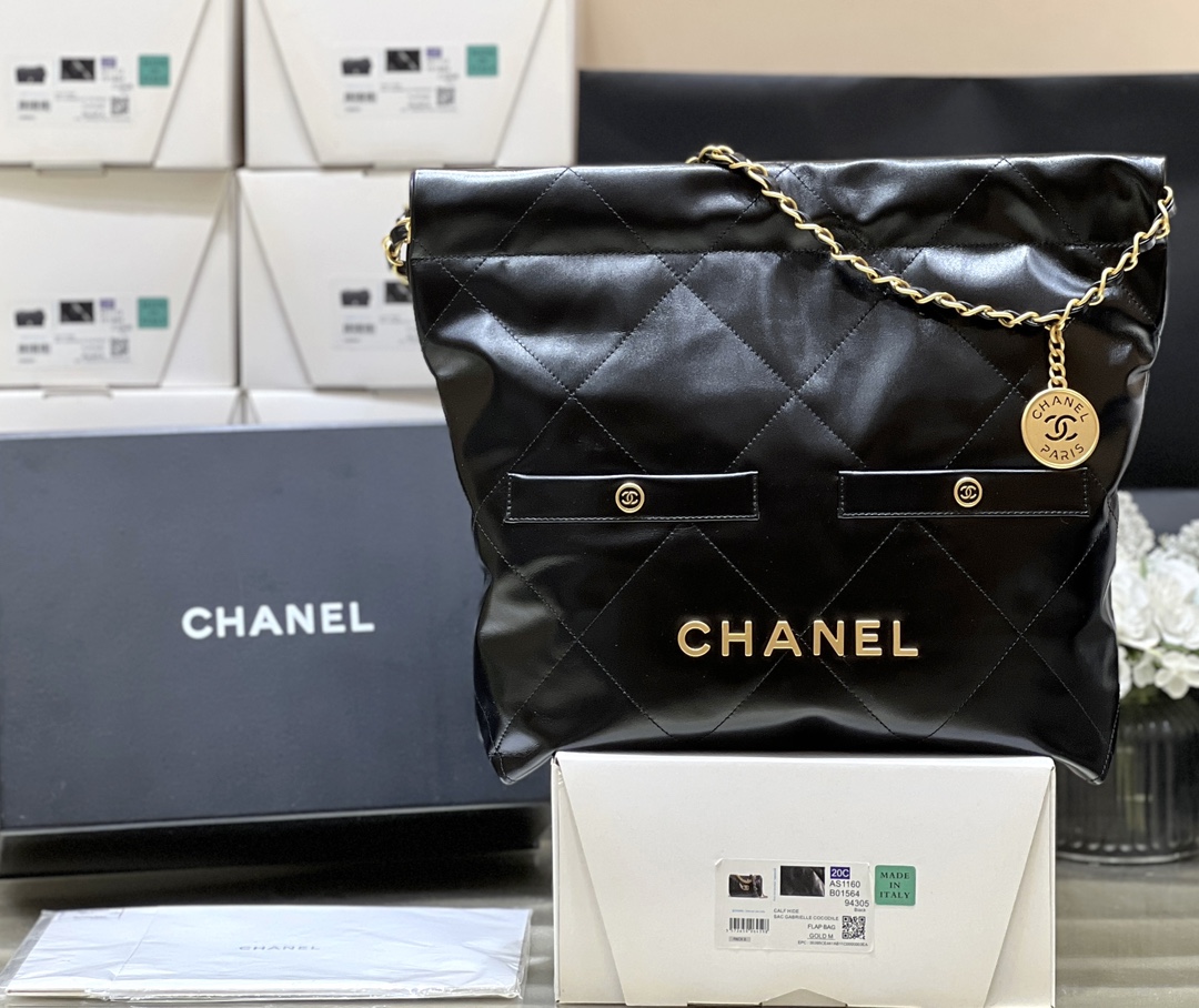Túi Xách Nữ Chanel 22Bag AS3260 Màu Đen 