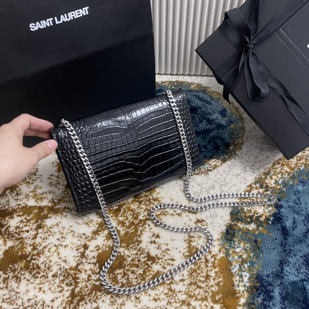 YSL KATE 474366 (Black-silver)
