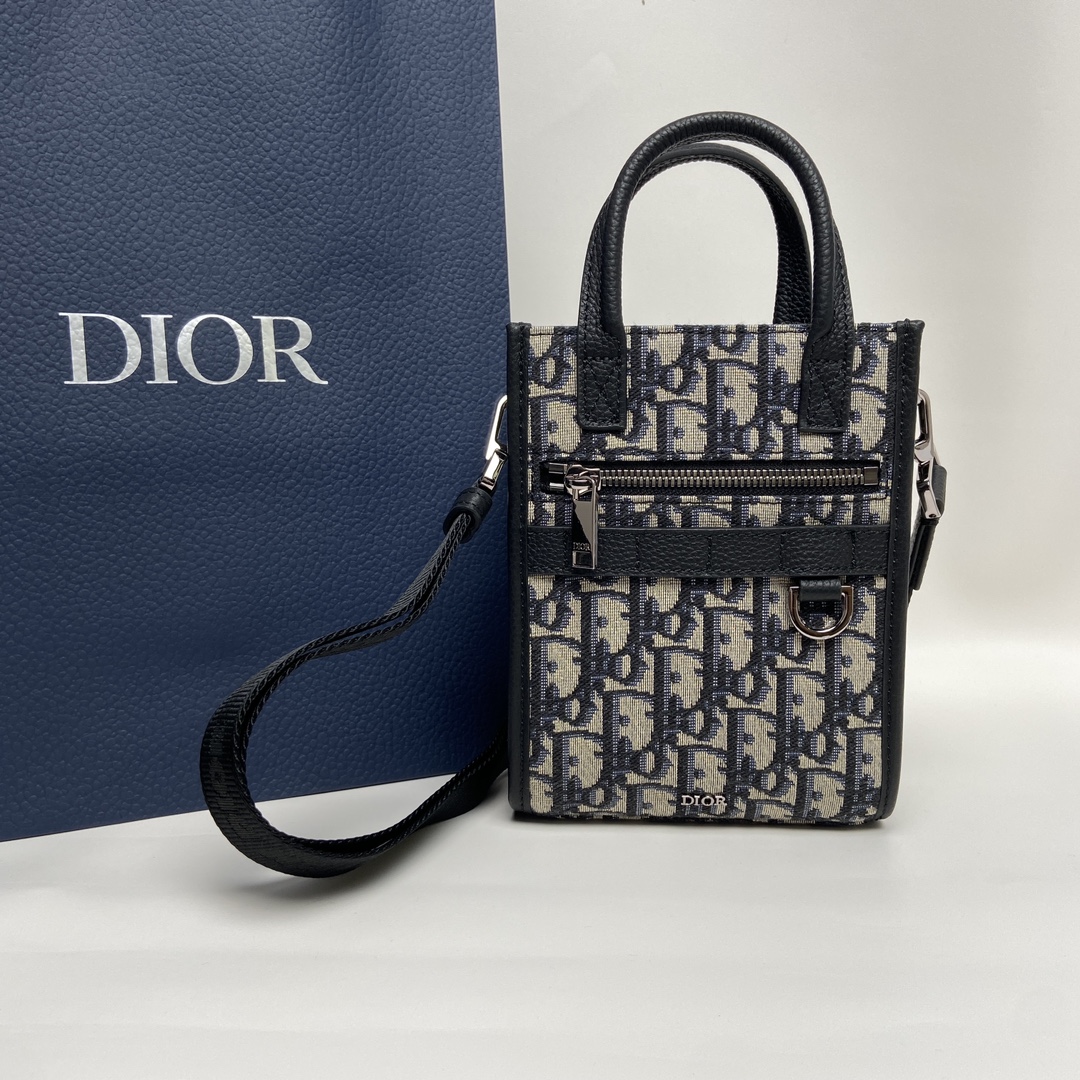 Túi xách Dior Oblique nam màu trắng 9234 