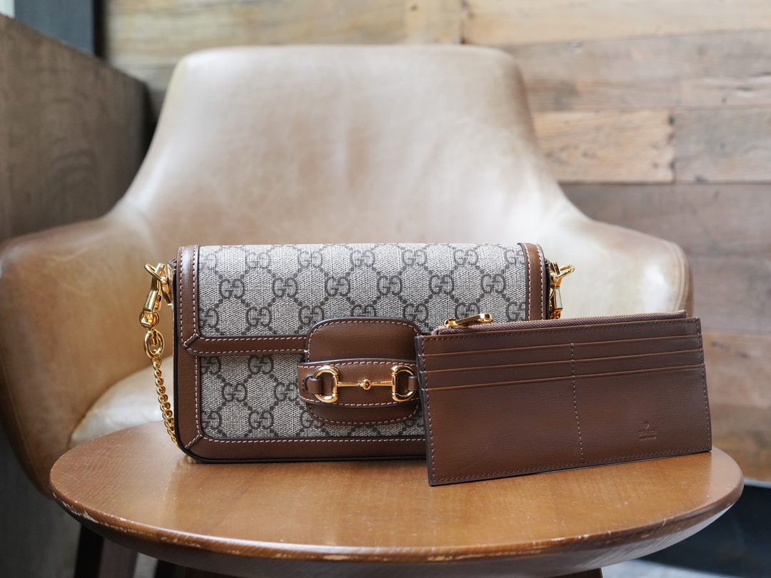 Sac à épaule Gucci Horsebit 1955 petite taille 752002( Logo) 