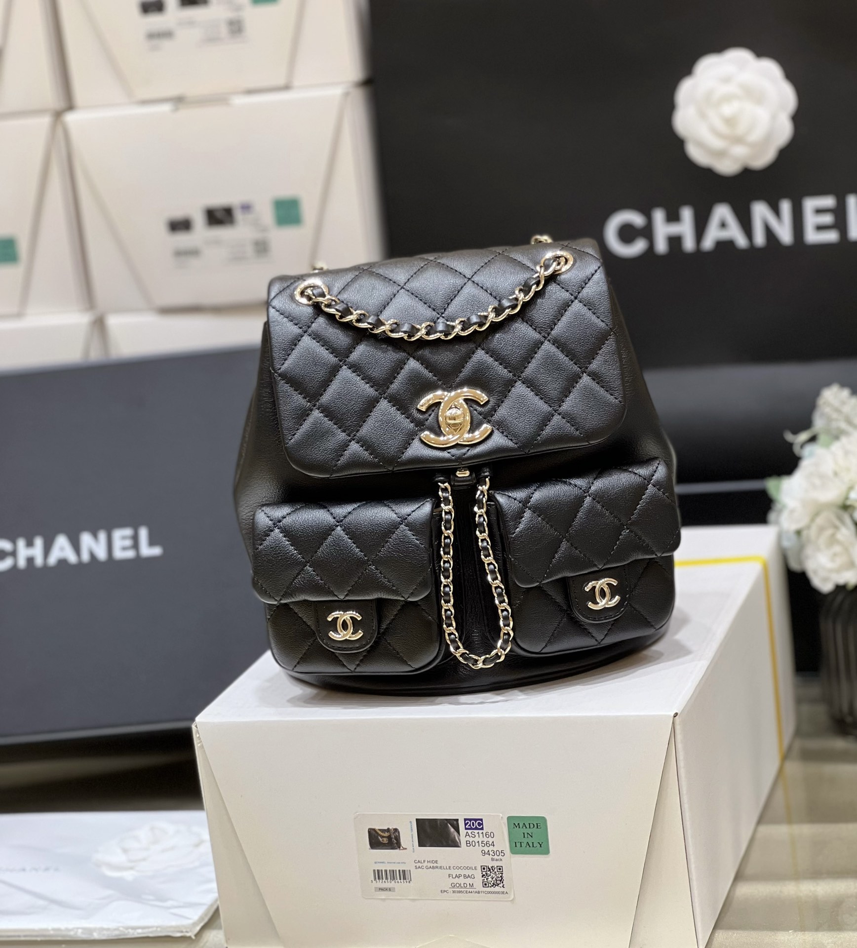 Balo Chanel Nữ AP3860 Màu Đen