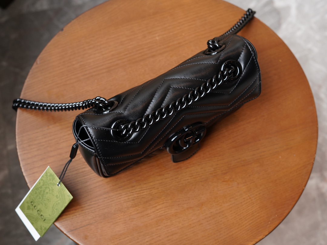 Túi Xách Nữ Mini sac à épaule GG Marmont 446744 Màu Đen 