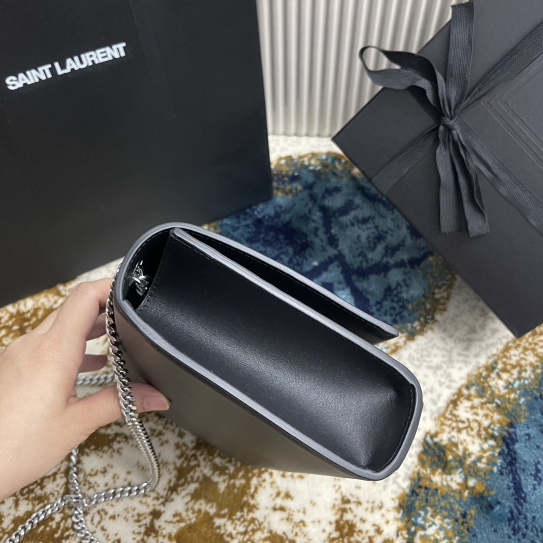YSL KATE 377829 (Black-silver)
