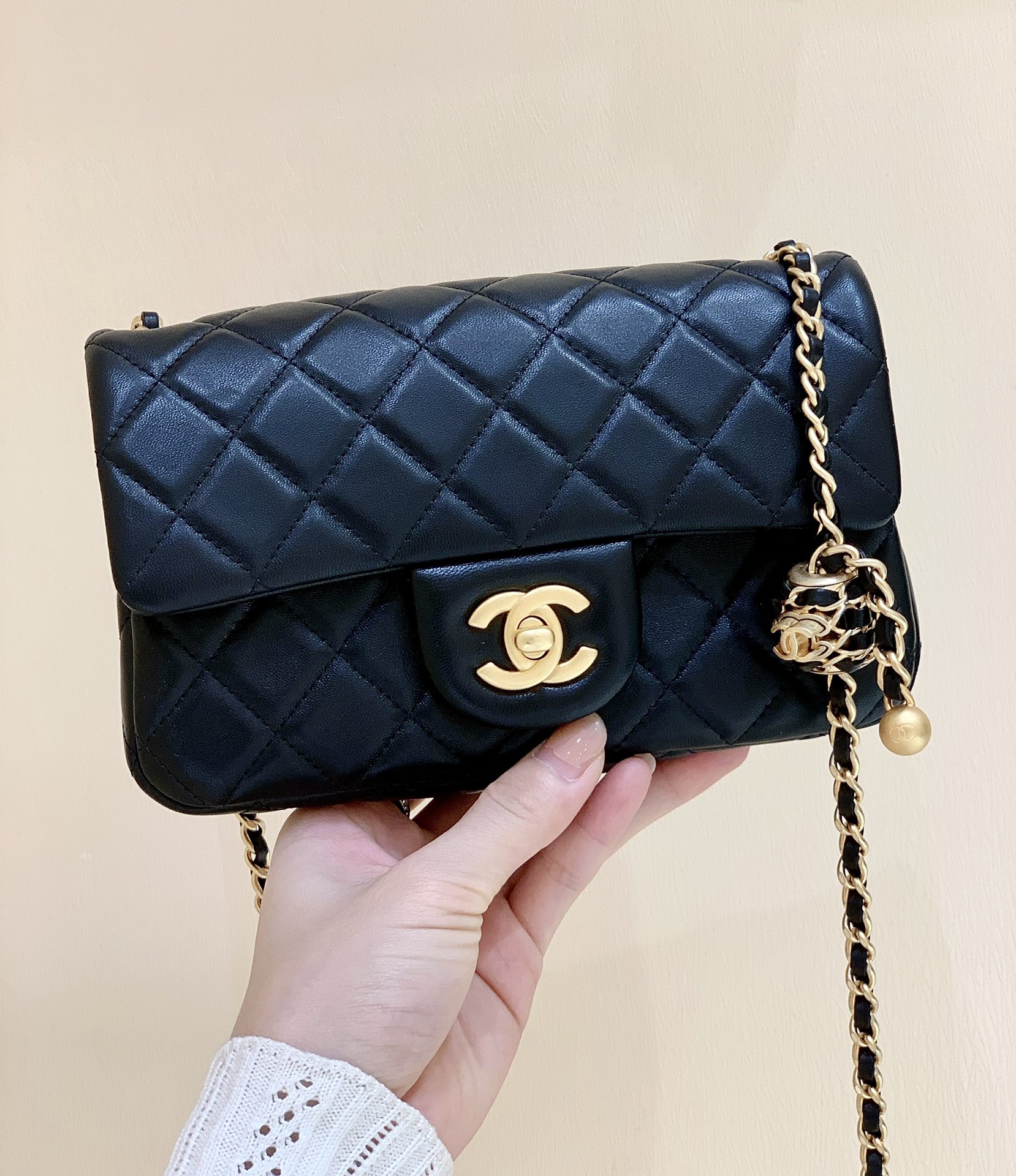 Túi Xách Chanel CF Mini Màu Đen AS1787 