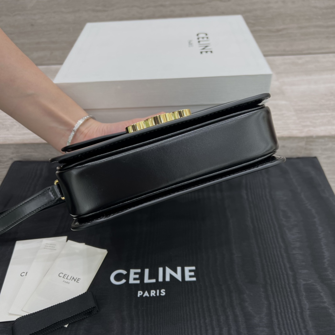 Túi Xách Celine Teen Triomphe 188423 Màu Đen