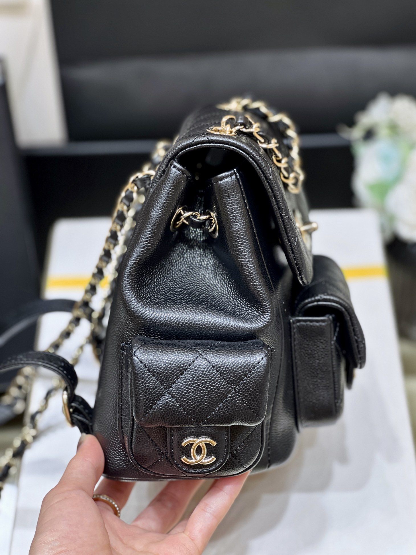 Balo Chanel AP4399 Màu Đen 