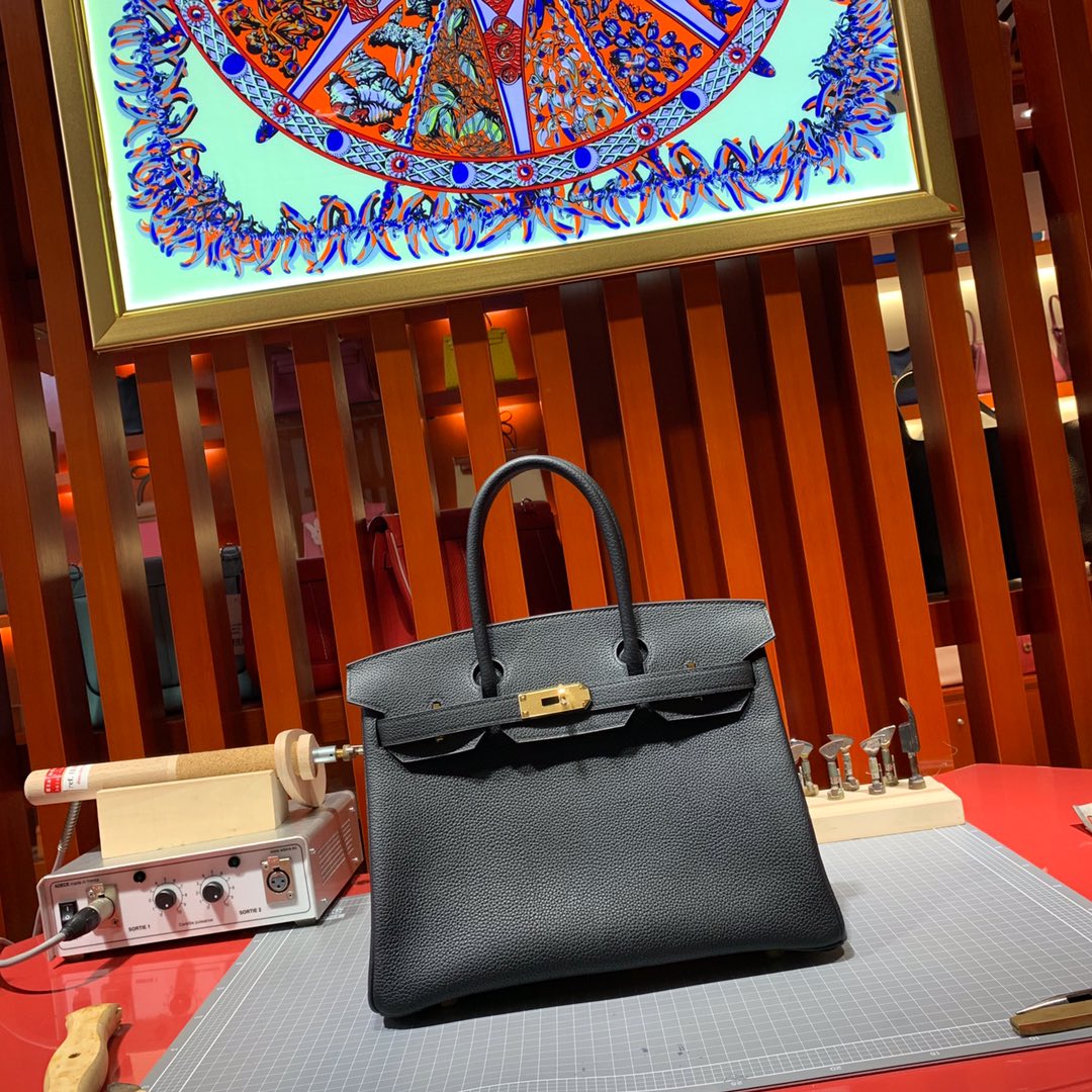 Túi xách hermes birkin màu đen 