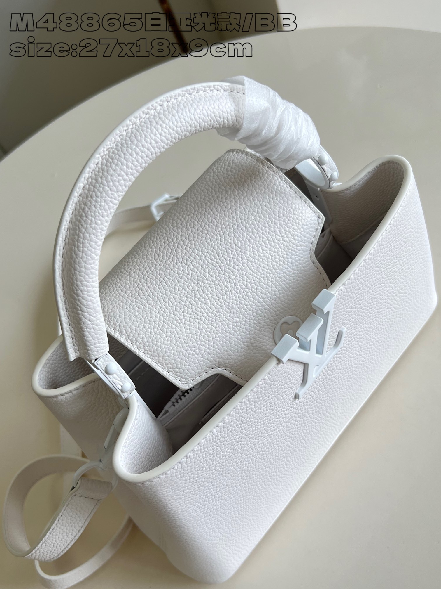  Túi Nữ Louis Vuitton Capucines BB M48865 Màu Trắng