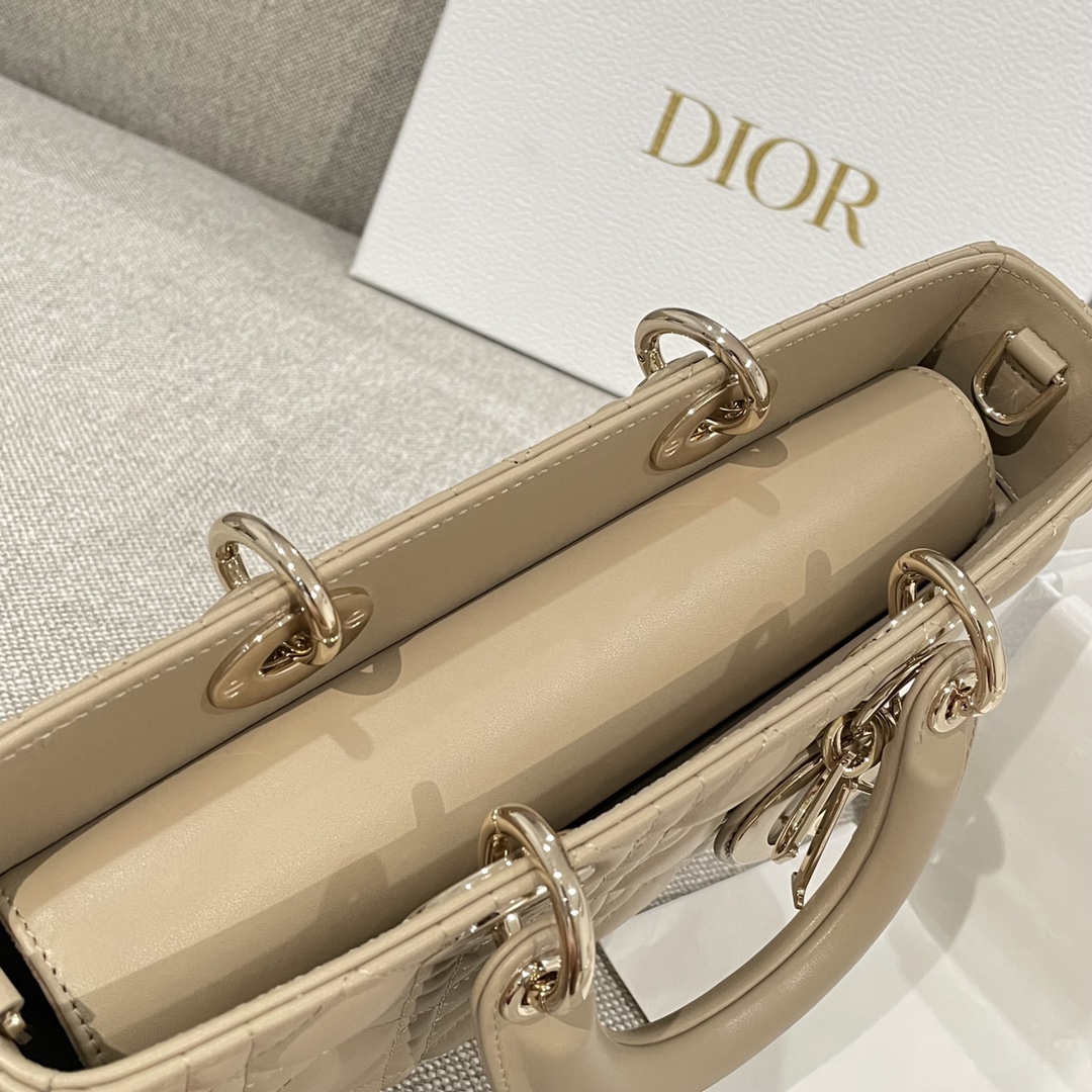Túi Xách Tay Dior D-Joy Nữ Màu Be