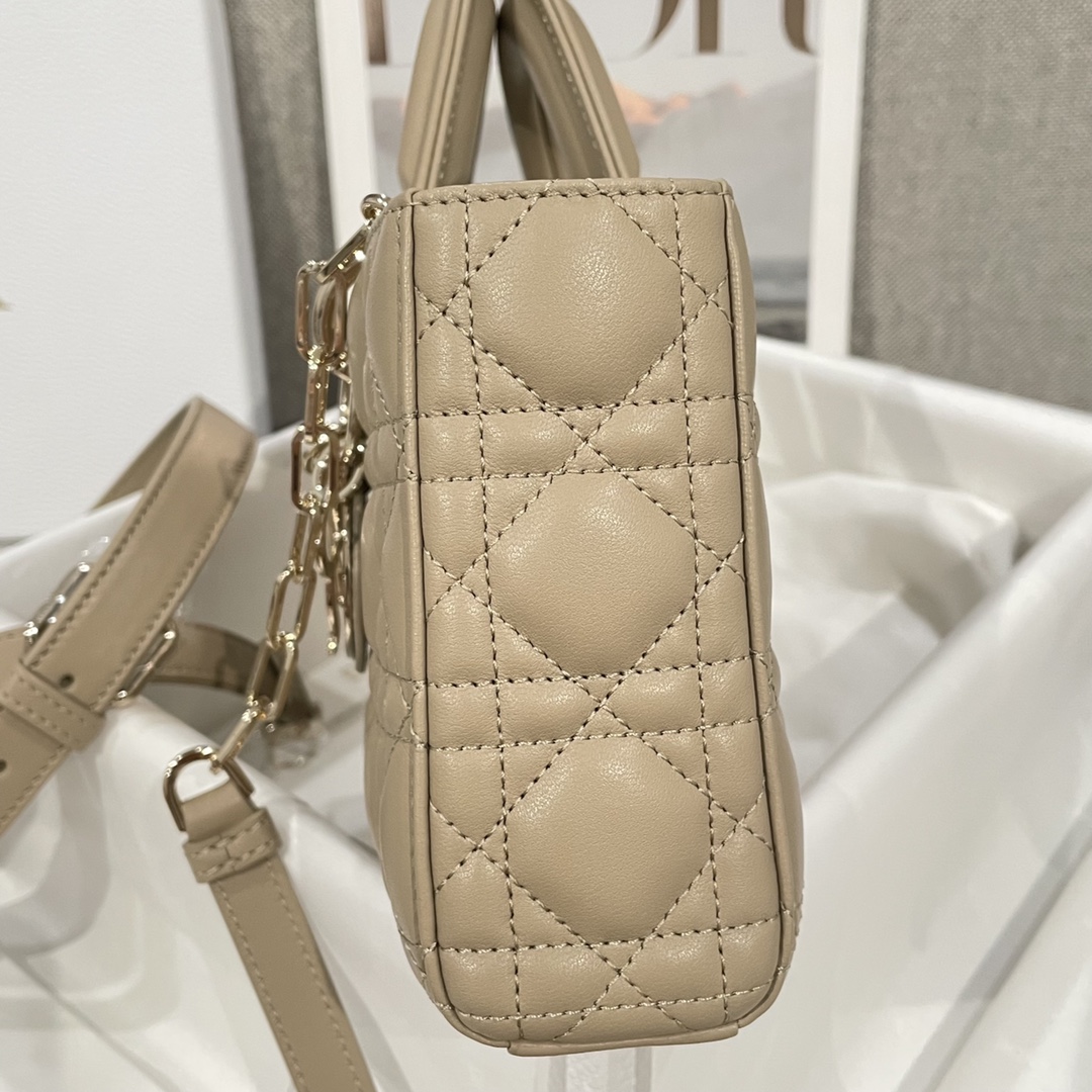 Túi Xách Tay Dior D-Joy Nữ Màu Be