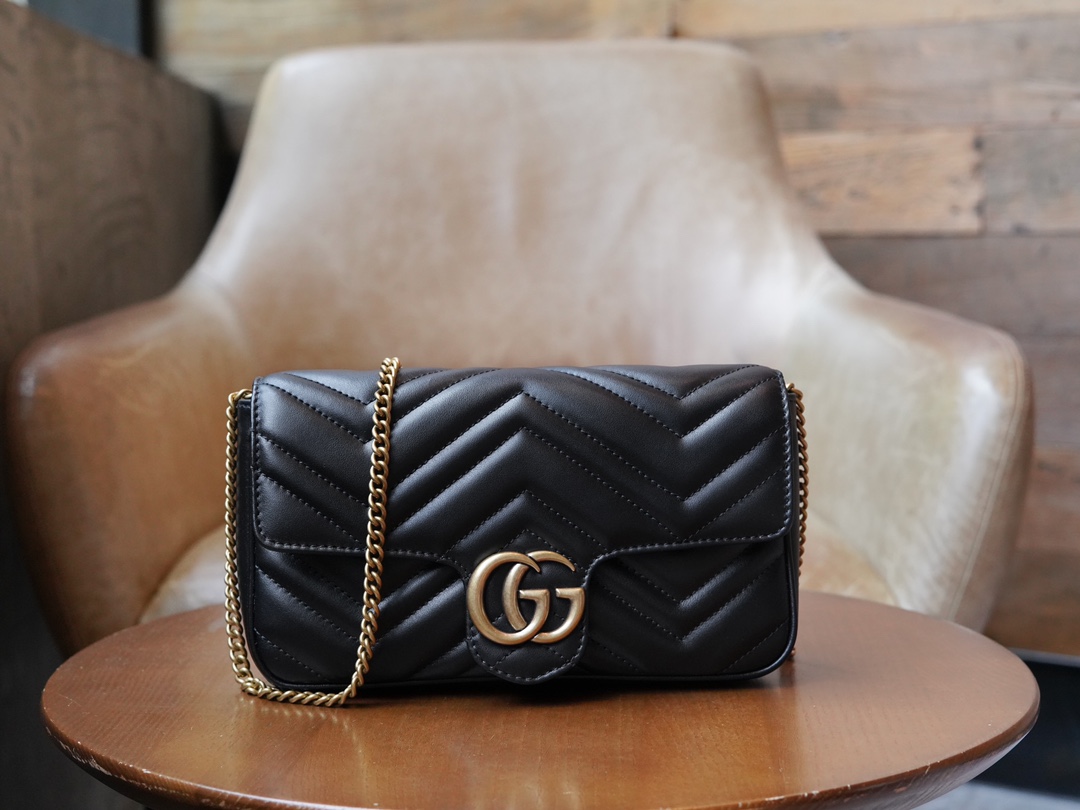 Túi Xách Nữ Mini sac GG Marmont 751526 Màu Đen