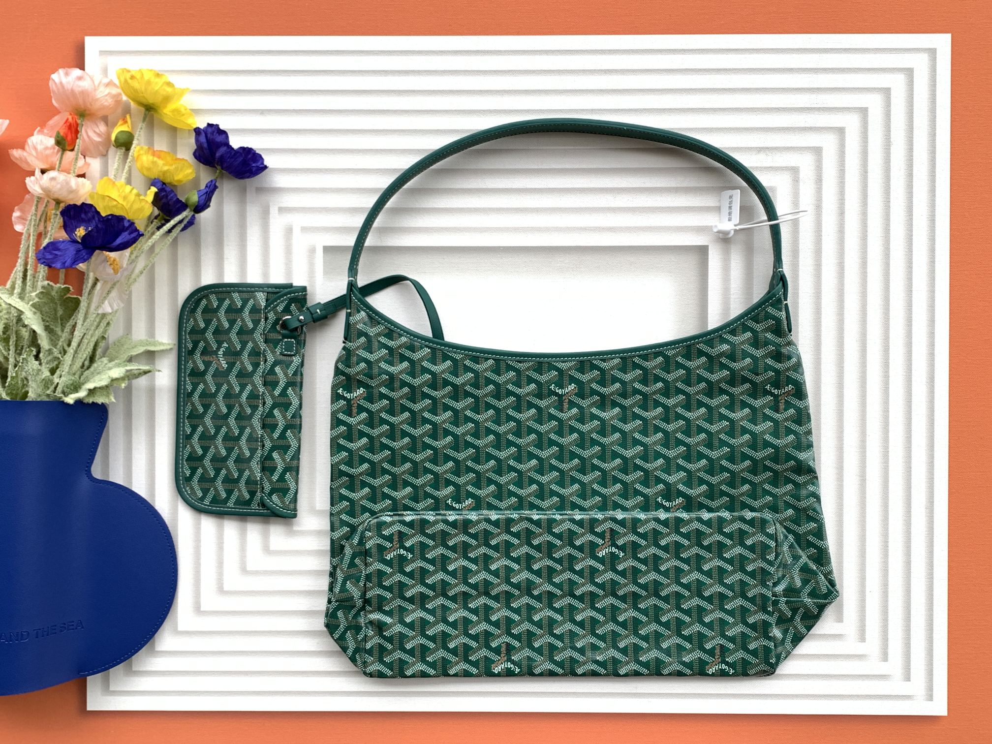 Túi Xách Goyard Boheme HoBo 8120 Màu Xanh Lá