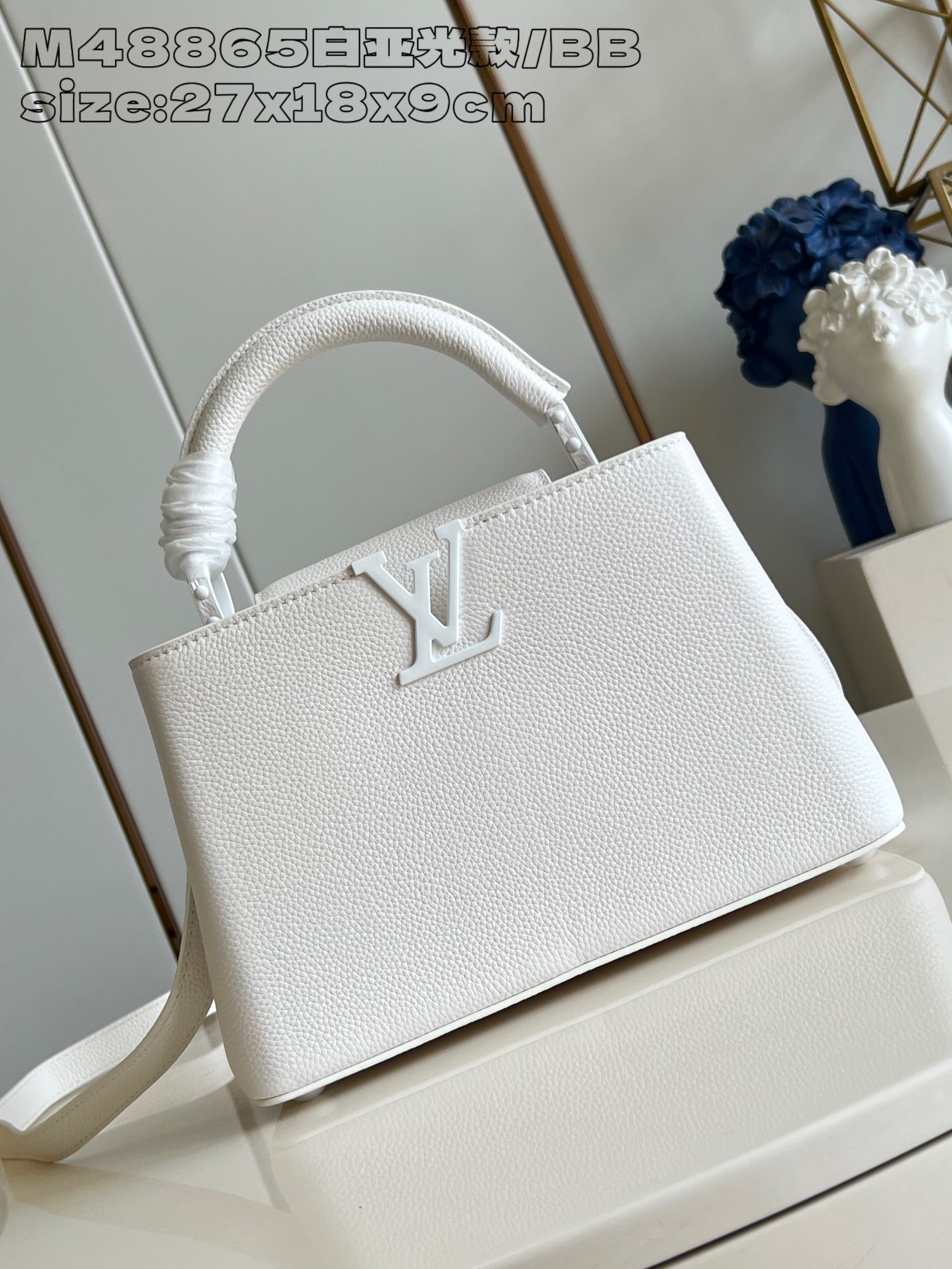  Túi Nữ Louis Vuitton Capucines BB M48865 Màu Trắng