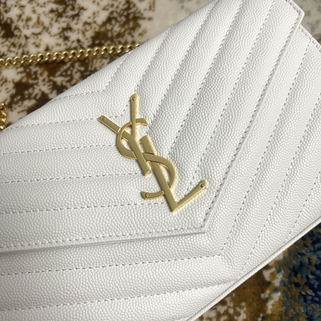 Túi Xách YSL Monogram 360452 Màu Trắng