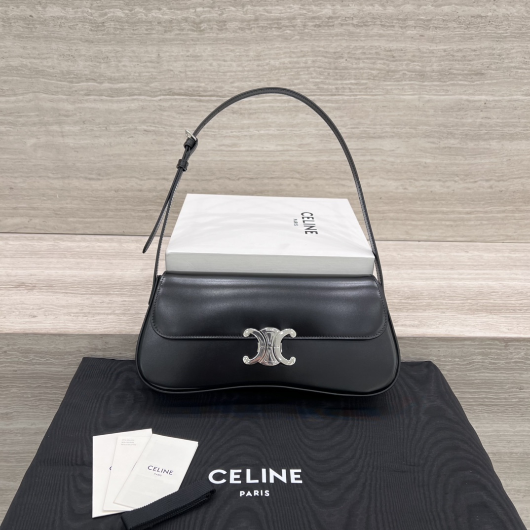 Túi Xách Celine Lola Triomphe 115532 Màu Đen 