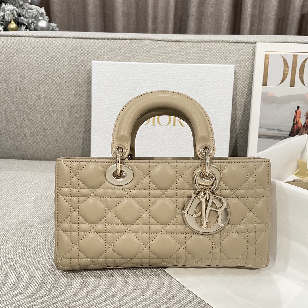 Túi Xách Tay Dior D-Joy Nữ Màu Be