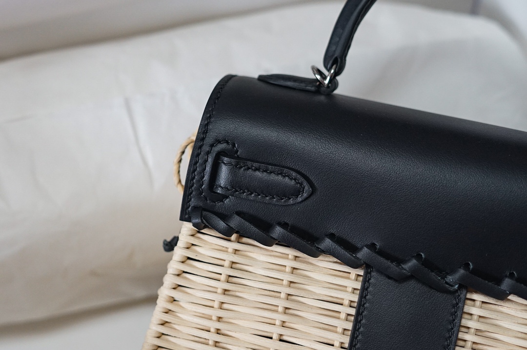  Túi xách hermes Kelly Picnc màu đen 
