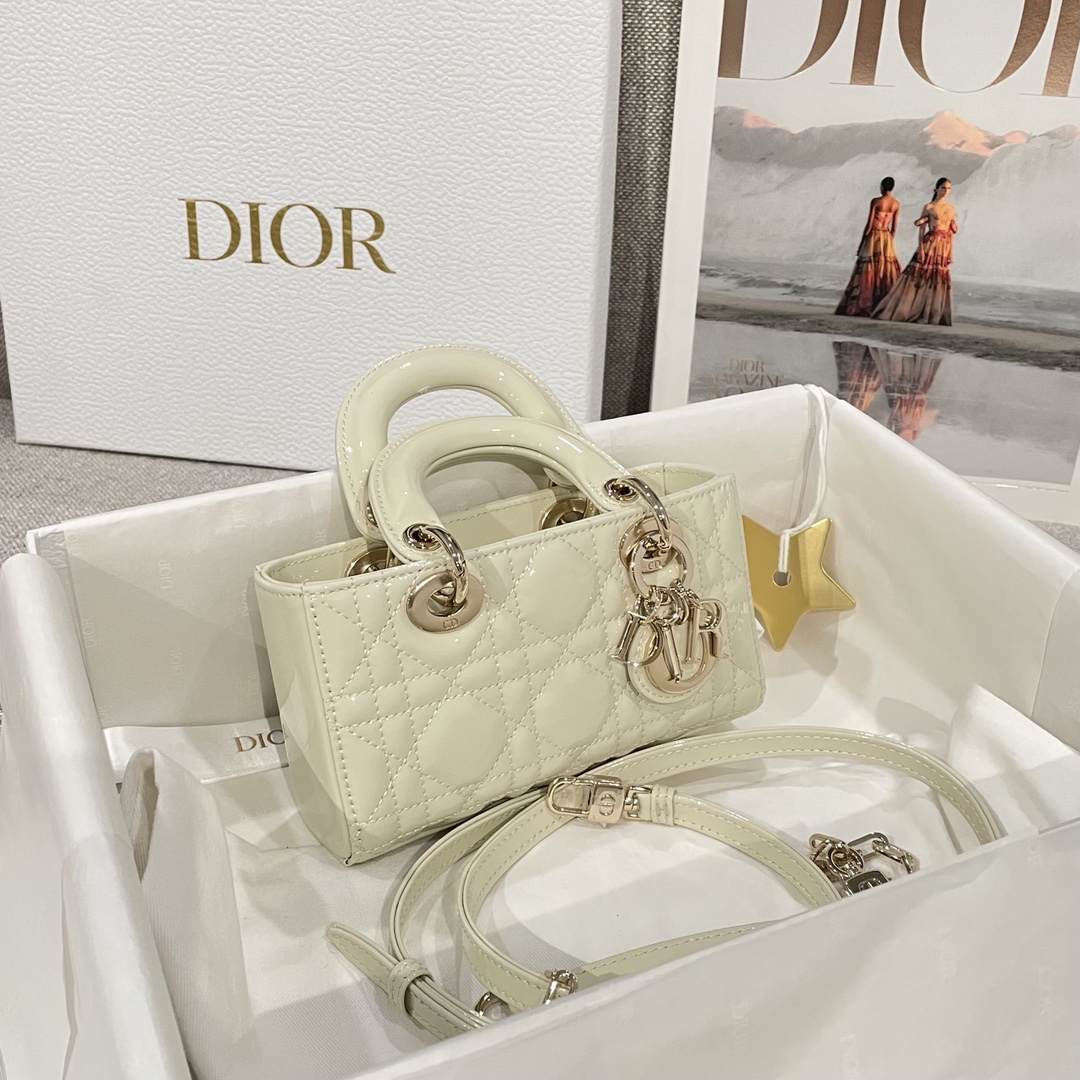 Túi Xách Tay Dior D-Joy Nữ Màu Trắng 