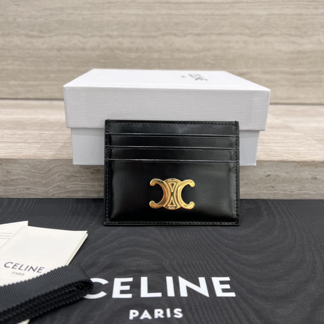 Ví đựng thẻ Celine TRIOMPHE 10L833 màu đen 