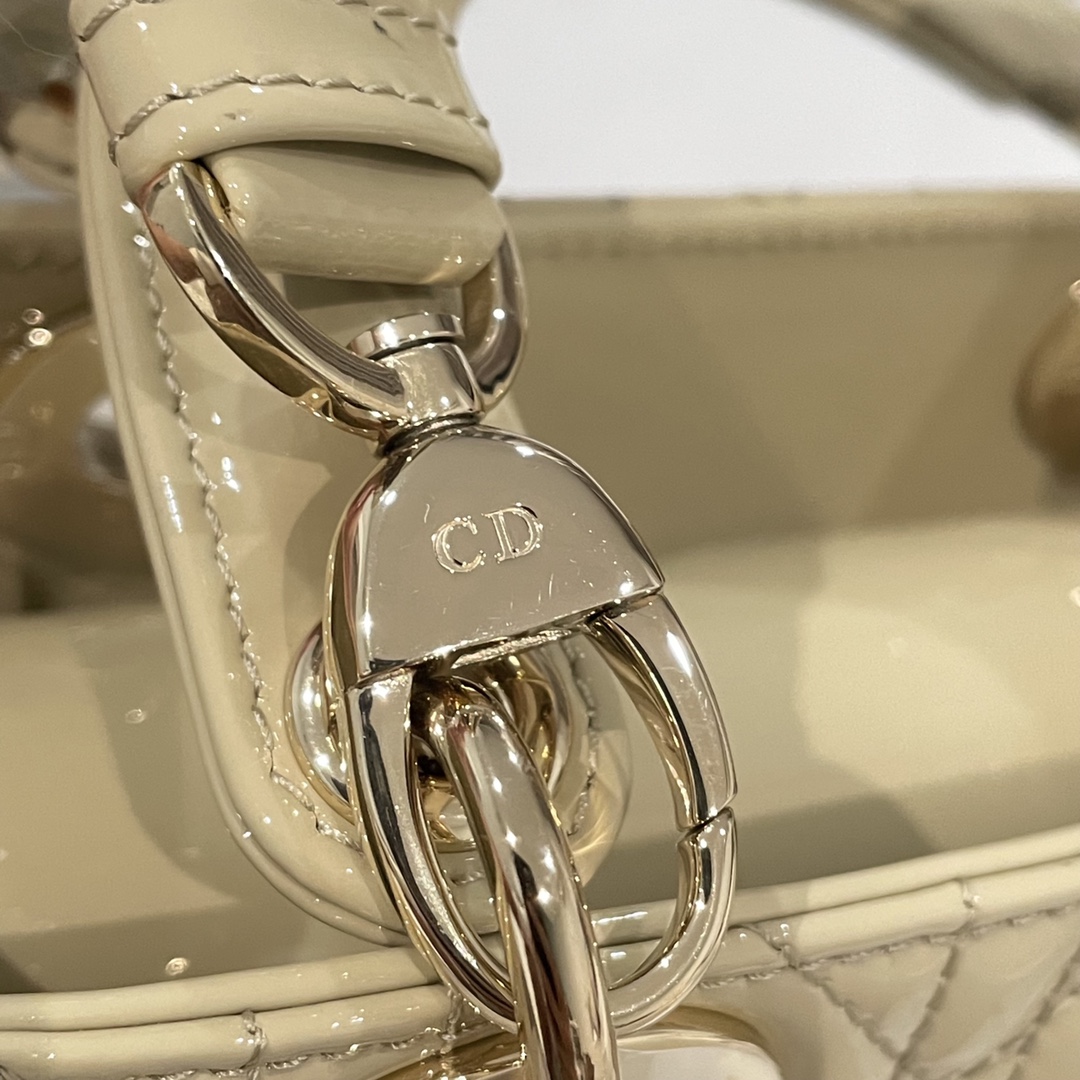 Túi Xách tay Lady Dior Nữ Màu Be