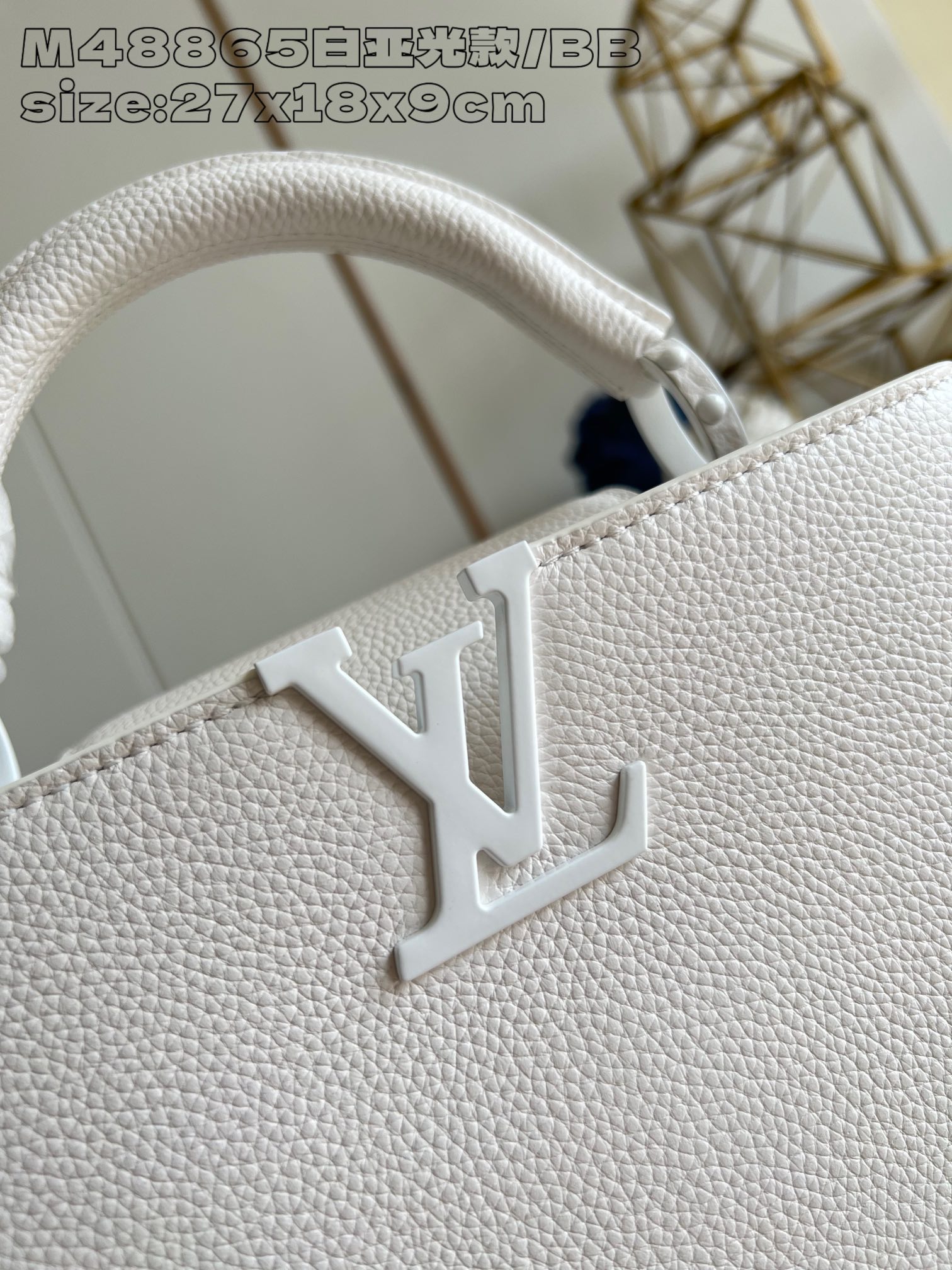  Túi Nữ Louis Vuitton Capucines BB M48865 Màu Trắng
