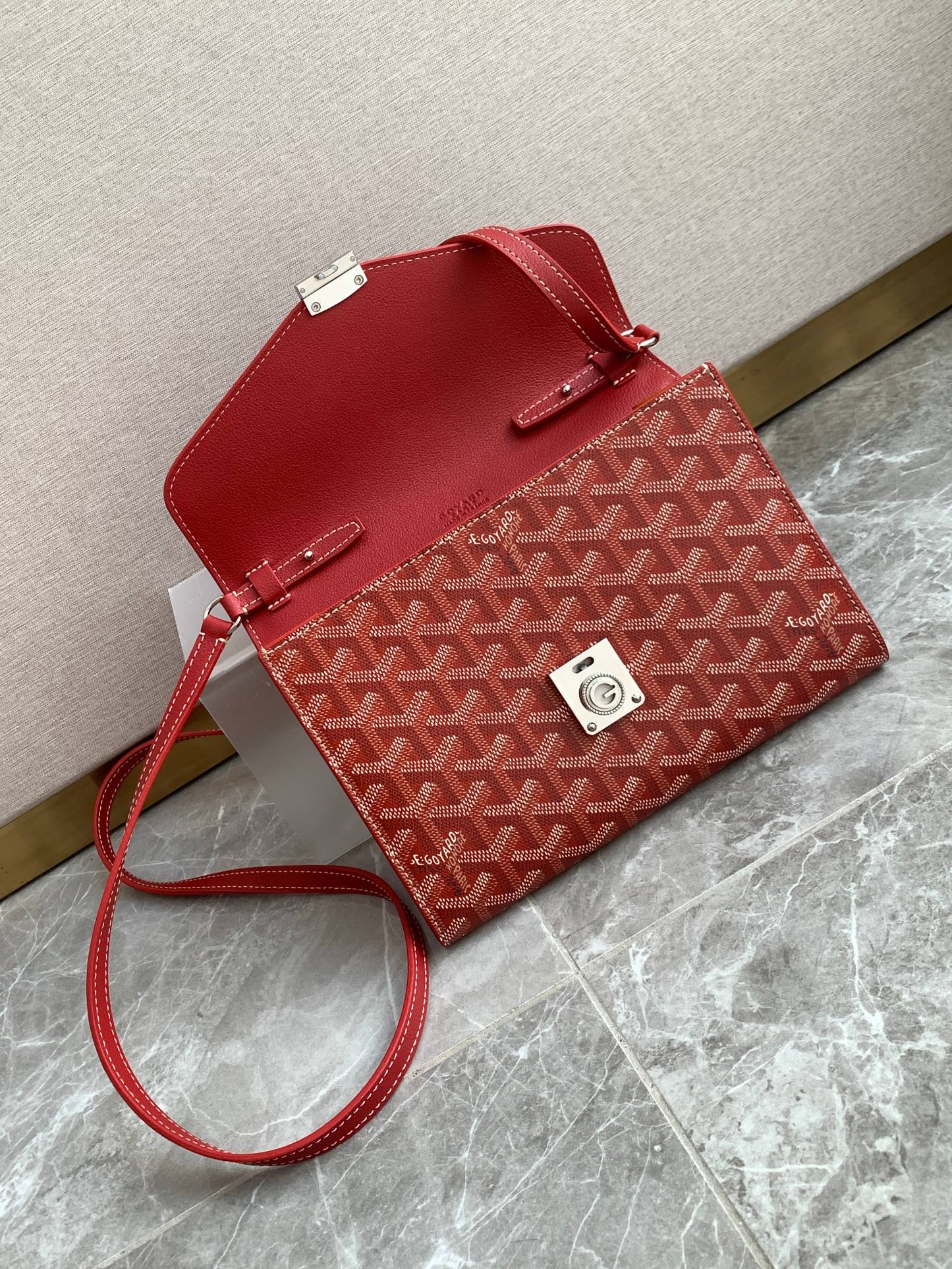 GoyardChypre Pouch-Wallet8218 (red)
