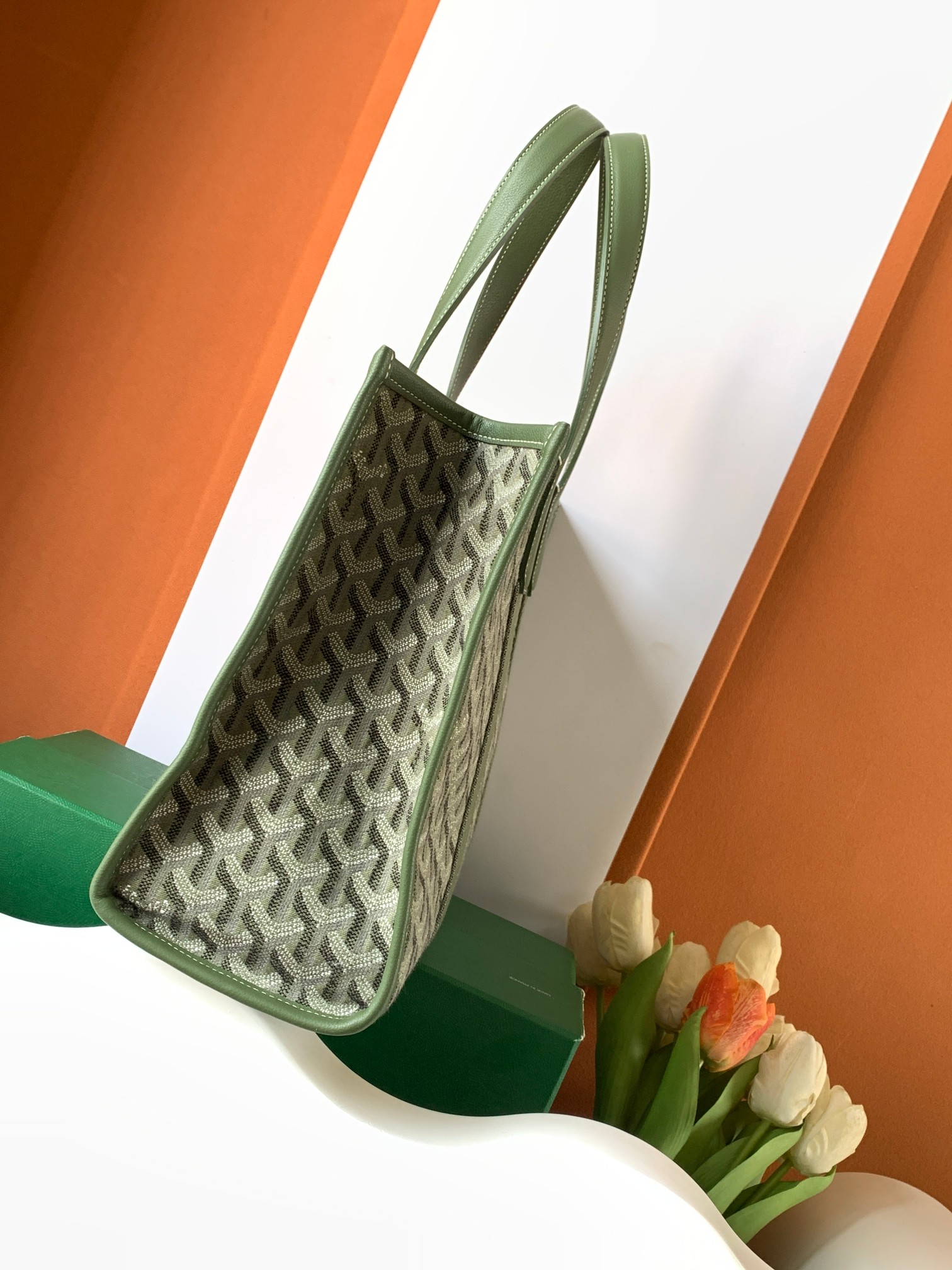 goyard tote bag 8088 (green)