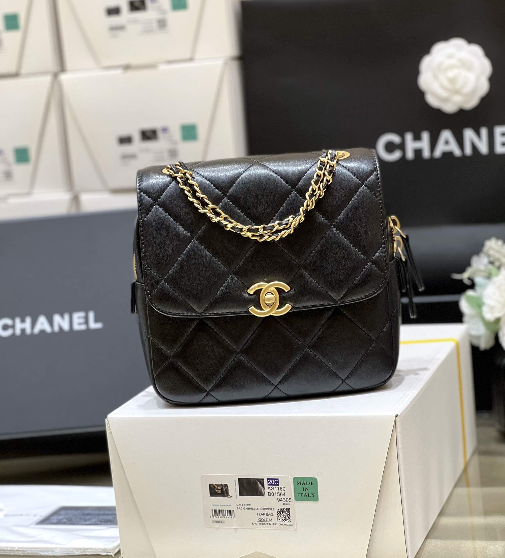 Túi Xách Chanel AP3884 Màu Đen 