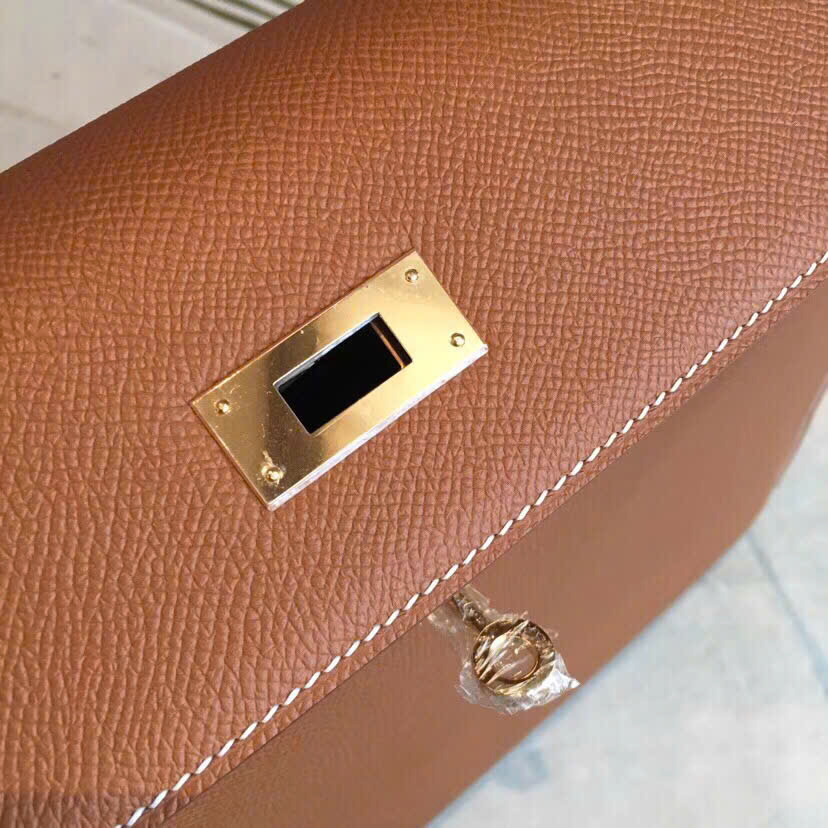 Túi xách Hermes Kelly màu cam 