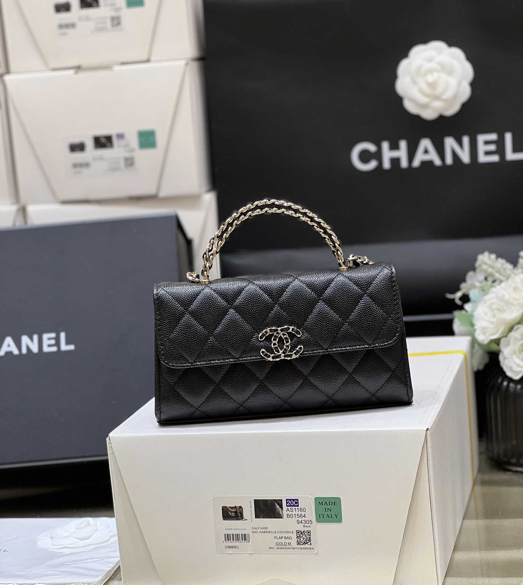 Túi Xách Chanel Kelly AS3238 Màu Đen 