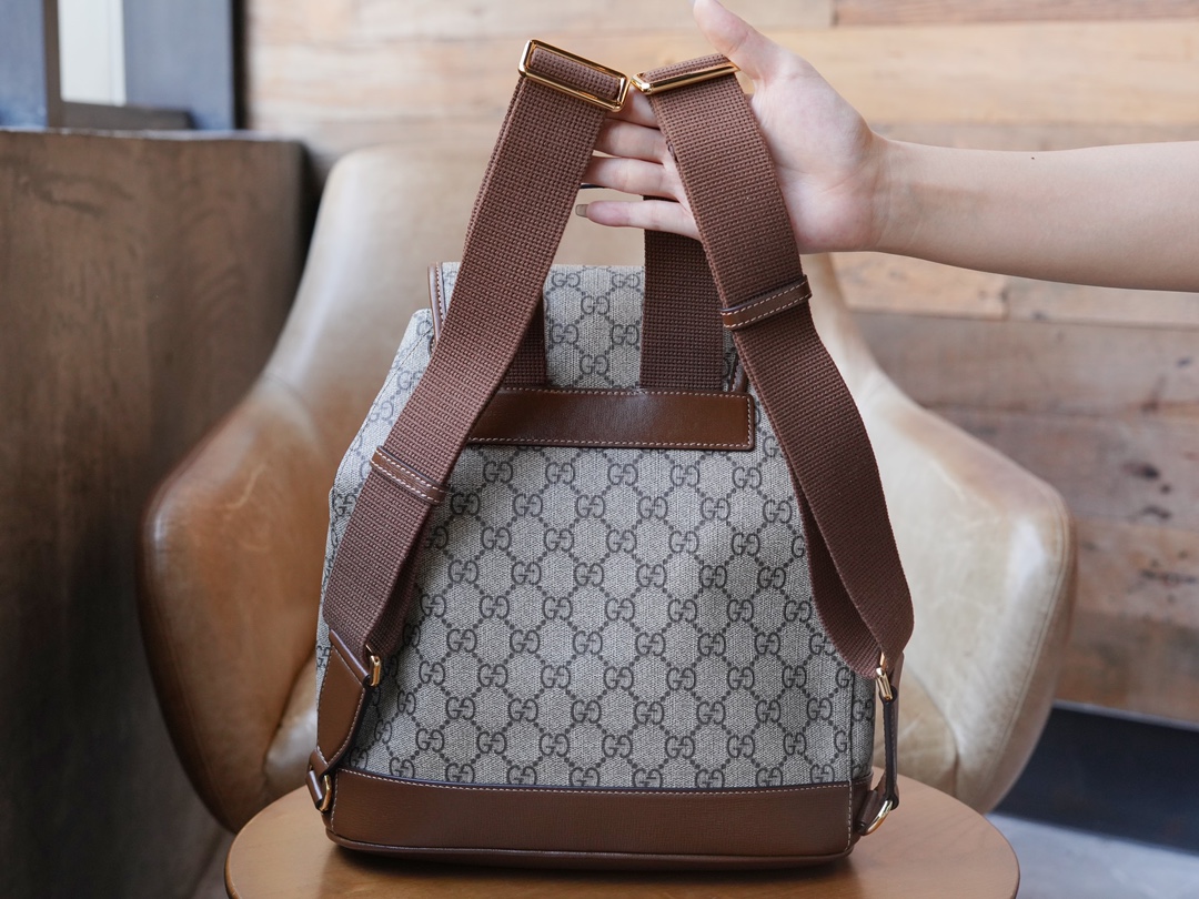Sac à dos avec détail GG 674147 (Brow) 