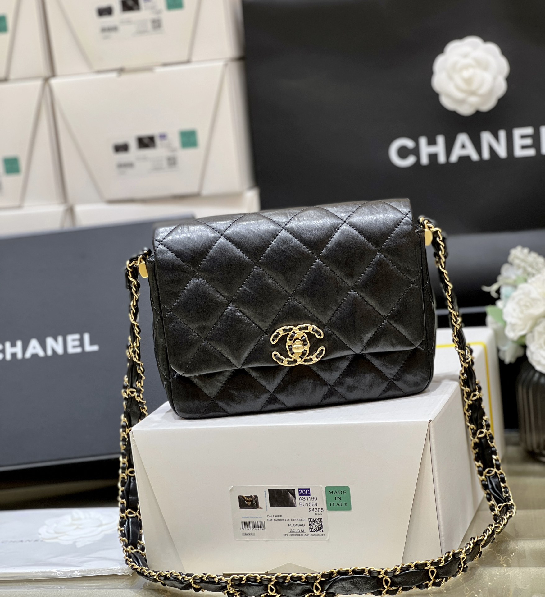 Túi Xách Chanel AP4423 Màu Đen 