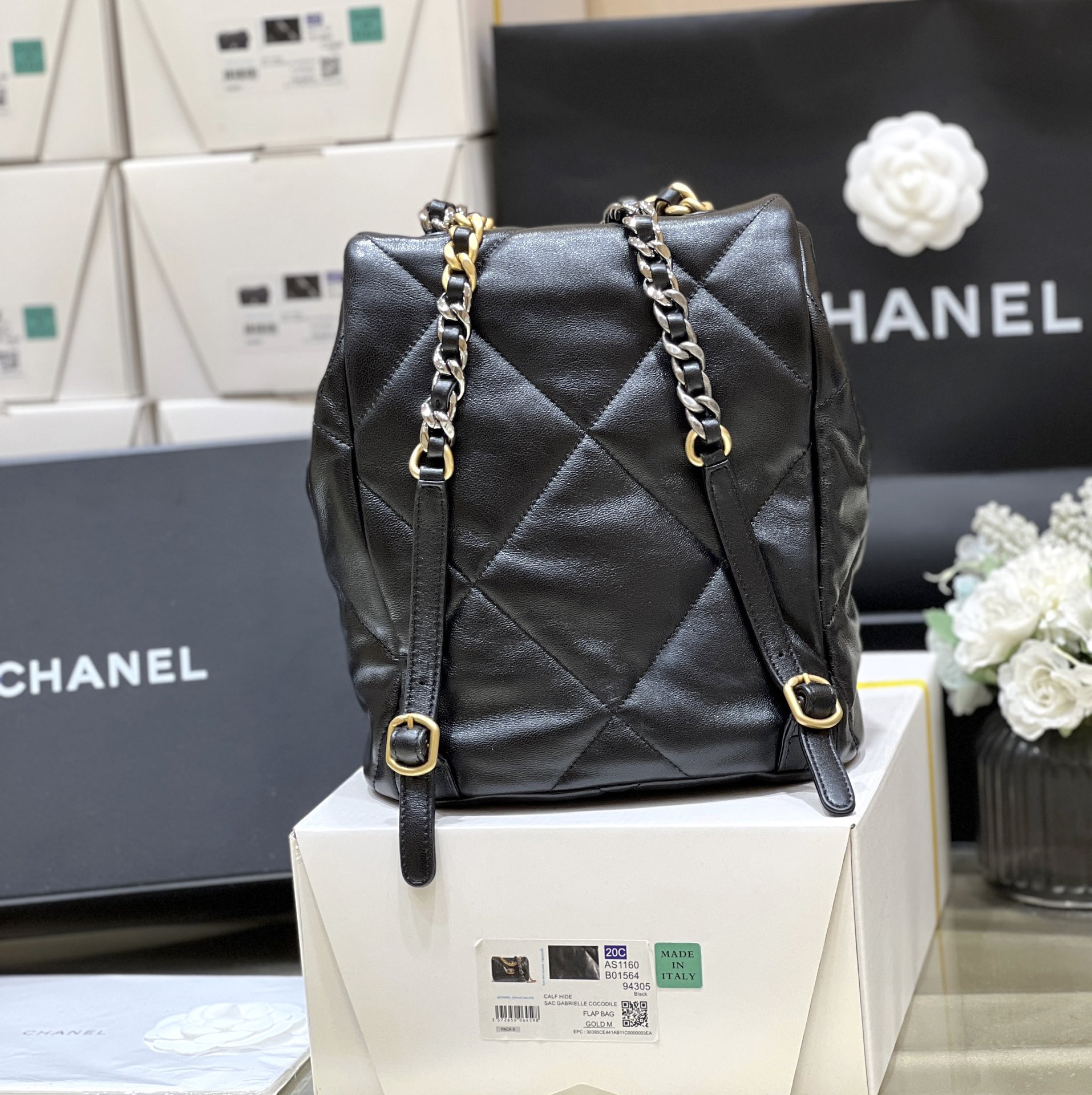 Balo Chanel AS4223 Màu Đen 
