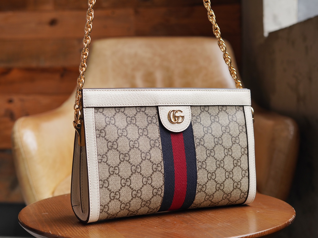 Túi Xách Nam GG Supreme 503877 Logo Trắng