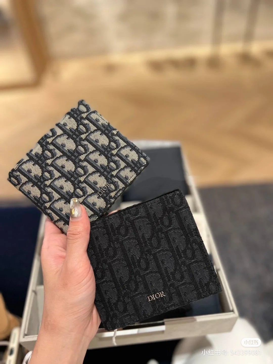 Ví Nam Dior Màu Đen 9955