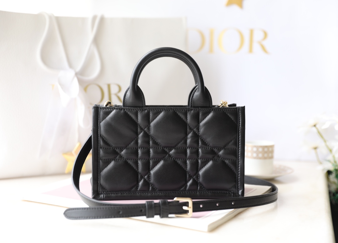 Túi Xách Dior Caro Nữ Màu Đen