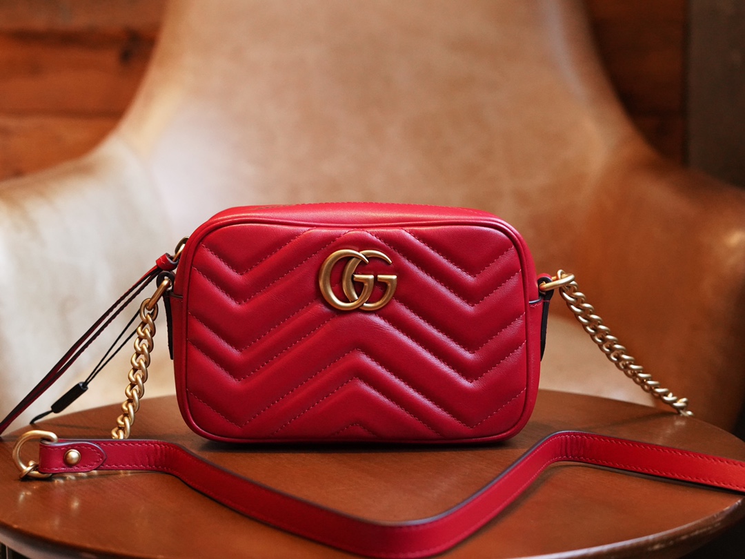 Mini sac GG Marmont 448065 (red)