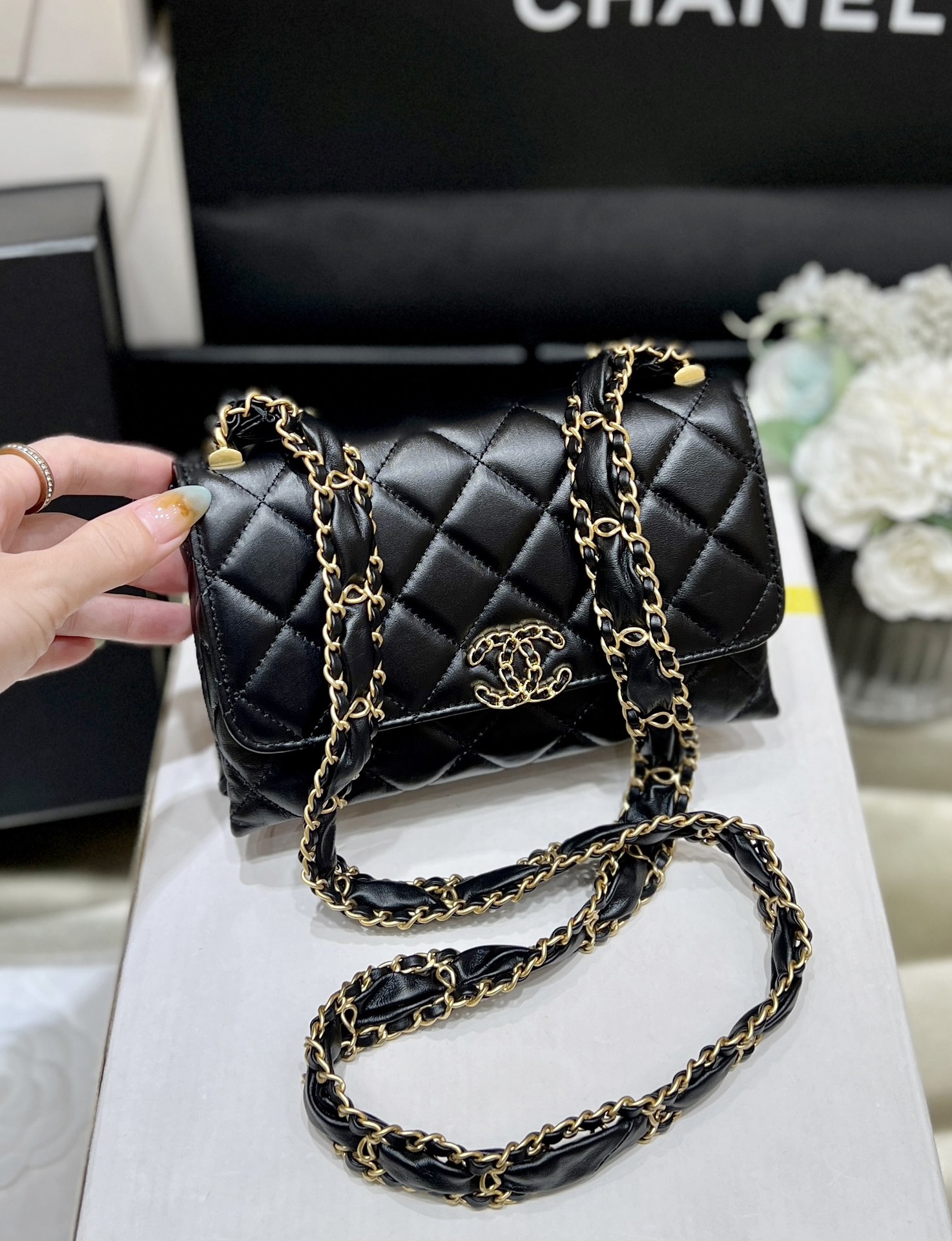 Túi Xách Chanel AP3572 Màu Đen 