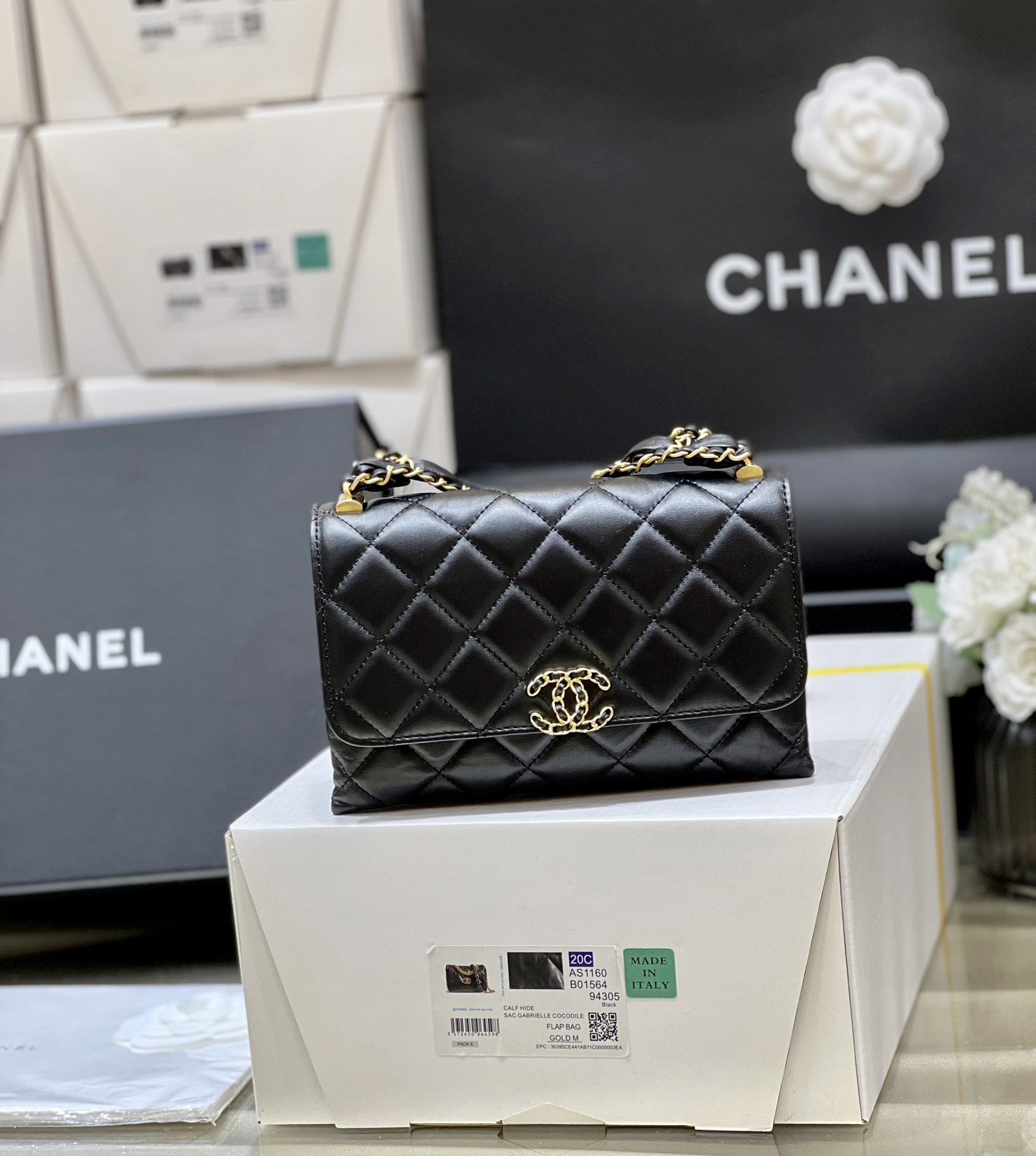 Túi Xách Chanel AP3572 Màu Đen 