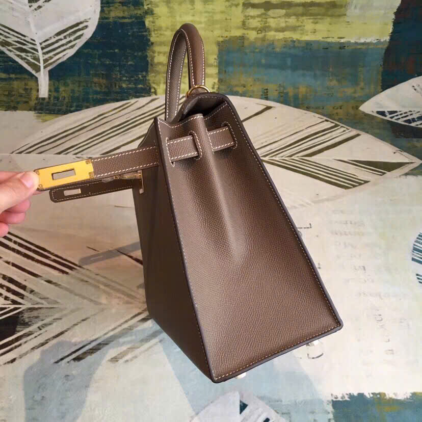 Túi xách Hermes Kelly màu nâu 
