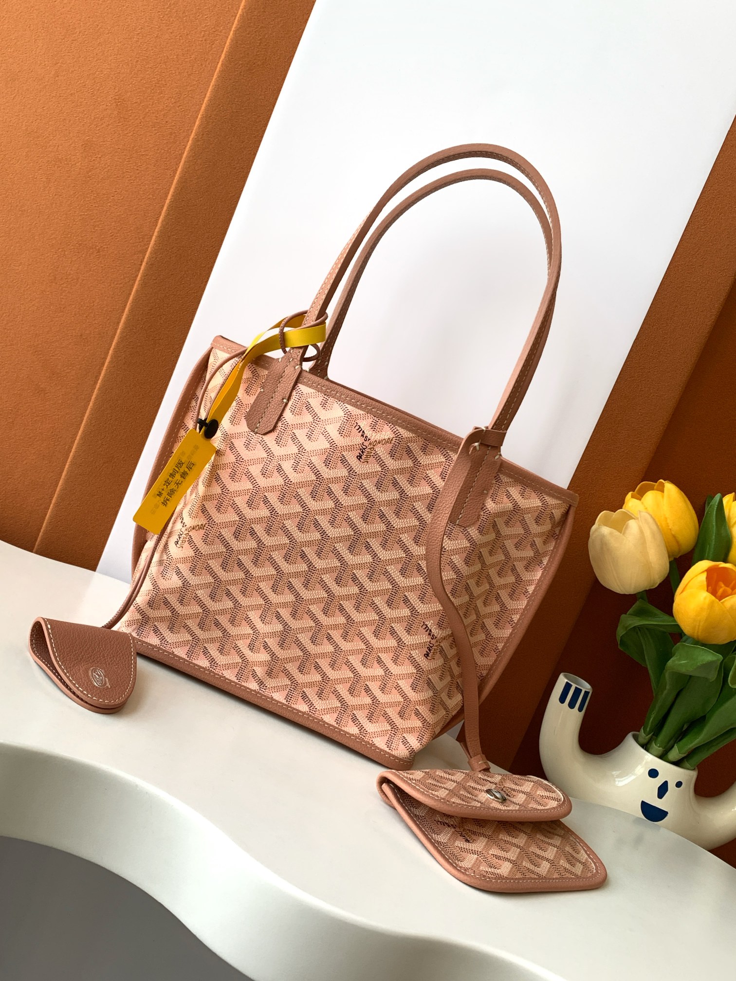 Túi xách Goyard 8003 màu hồng 