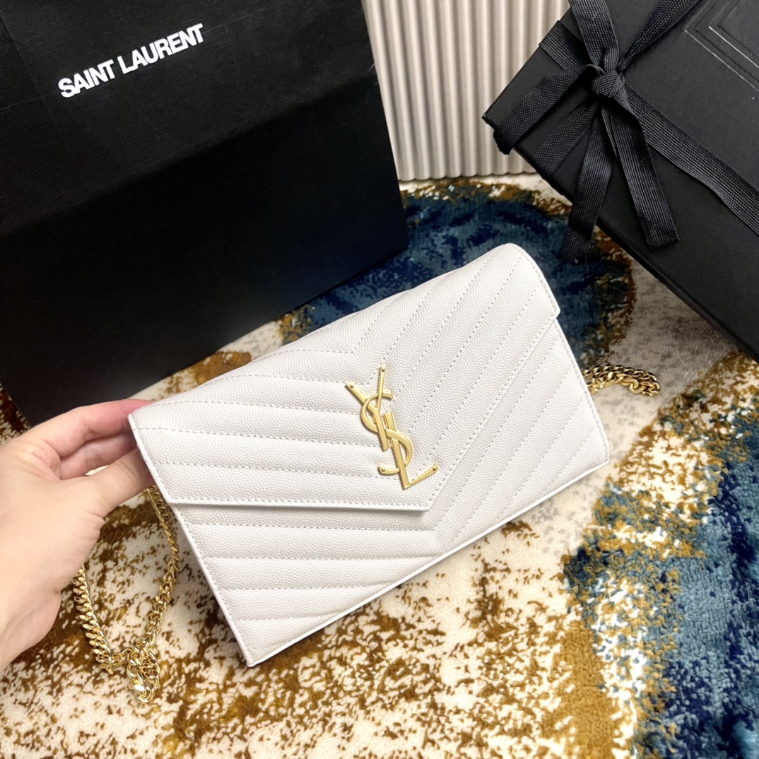 Túi Xách YSL Monogram 360452 Màu Trắng